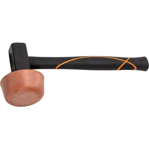 Młotek brukarski z okrągłą nakładką gumową Picard BlackTec® 68g FS - 1