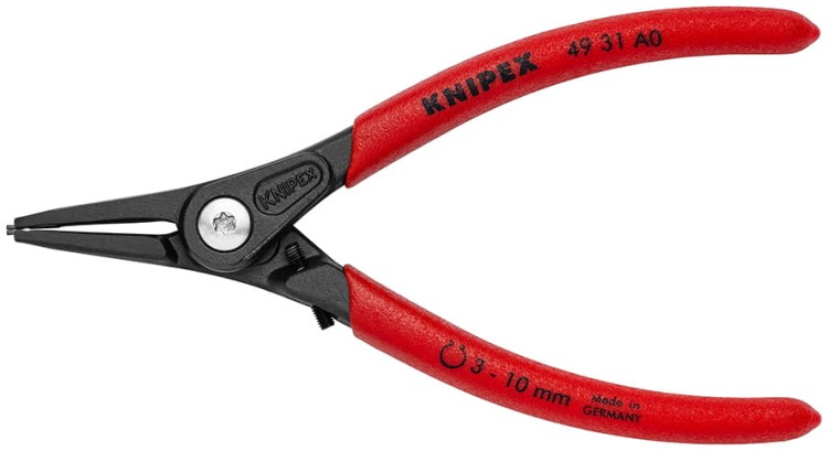 Szczypce proste z ogranicznikiem do pierścieni osadczych (segera) zewnętrznych Knipex 49 31 - 1