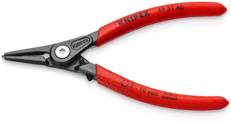 Szczypce proste z ogranicznikiem do pierścieni osadczych (segera) zewnętrznych Knipex 49 31 - 3