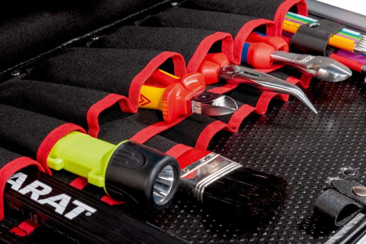 Walizka narzędziowa na kółkach Parat Classic King Size Roll Neo - przykładowe ułożenie narzędzi