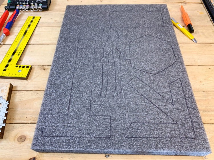 Pianka do wózków i szuflad narzędziowych 580x480 mm grafitowa LeanFoam - 3