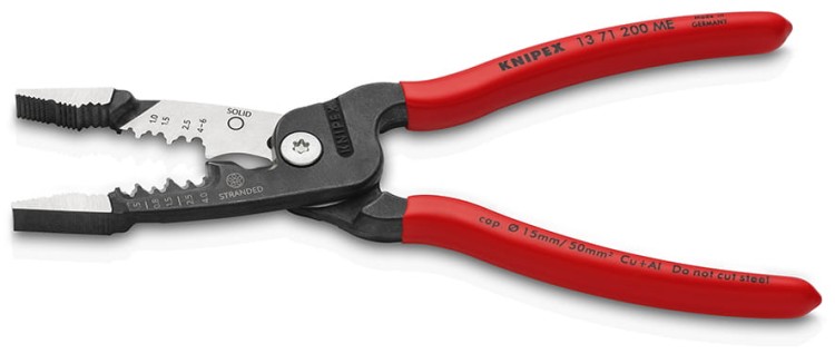 Wielofunkcyjne szczypce dla elektryków 5 w 1 Model metryczny, rękojeści z tworzywa sztucznego, powlekane Knipex - 1