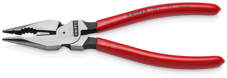 Szczypce (kombinerki) wielofunkcyjne  uniwersalne  ze szpiczastymi szczękami  08 21 185 Knipex - 1