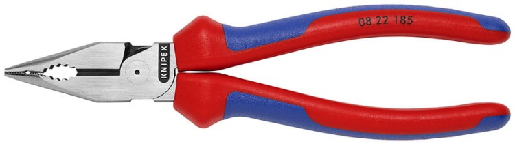 Szczypce (kombinerki) wielofunkcyjne  uniwersalne  ze szpiczastymi szczękami  08 25 185 Knipex - 2