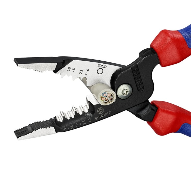 Wielofunkcyjne szczypce dla elektryków 5 w 1 Model metryczny, dwukomponentowe rękojeści Knipex - 3