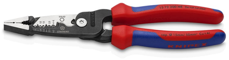 Wielofunkcyjne szczypce dla elektryków 5 w 1 Model metryczny, dwukomponentowe rękojeści Knipex - 1