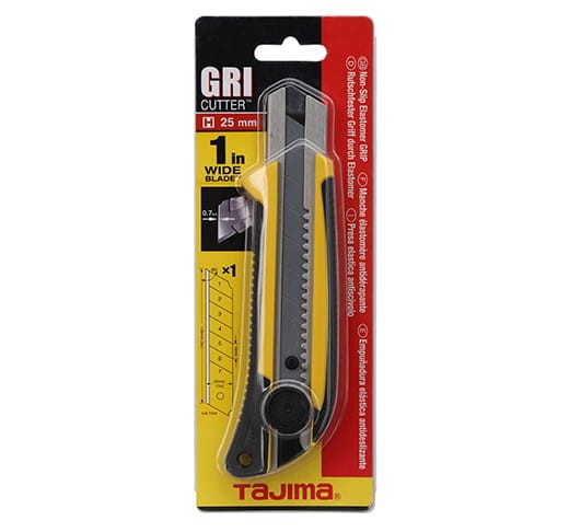 Nóż z chowanym bardzo ostrym ostrzem łamanym 25 mm GRI  LC661 Tajima - 2