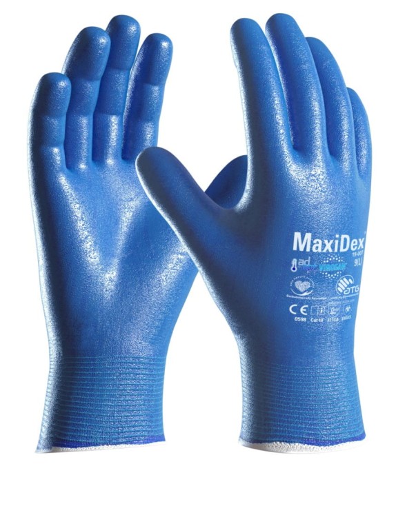 Rękawice zapobiegające rozprzestrzenianiu się wirusów MaxiDex® 19-007 ATG
