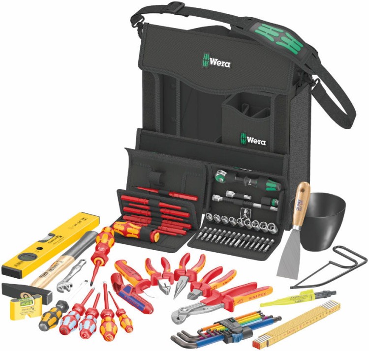 Torba z zestawem narzędzi dla elektryków Wera 2go E 1, 73 część - 1