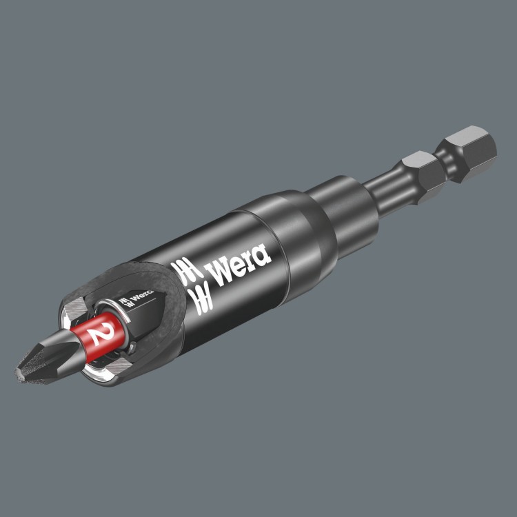 Uchwyt Impaktor z pierścieniem przy trzymującym i pierścieniem magnetycznym, na blistrze, 1/4" x 75 mm 897/4 IMP R SB Wera - 2