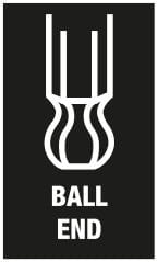 Klucze trzpieniowe z kulką BlackLaser, calowe, 9 część 950/9 Hex - Plus Multicolour Imperial Wera - 12