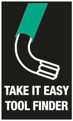 Klucze trzpieniowe z kulką BlackLaser, calowe, 9 część 950/9 Hex - Plus Multicolour Imperial Wera - 11