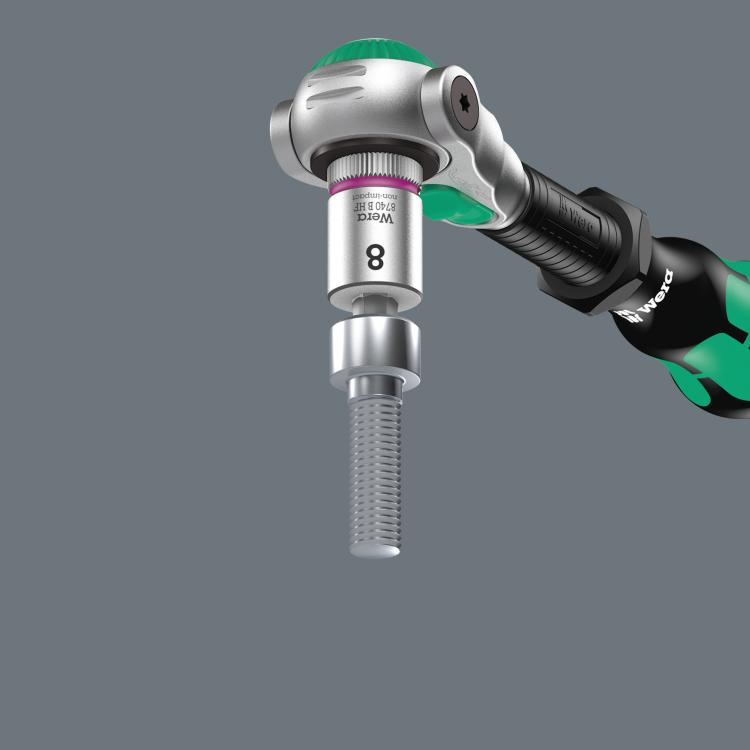 Zestaw kluczy nasadowych z grzechotką Zyklop Speed 3/8" 8100 SB All-in, 35 część Wera