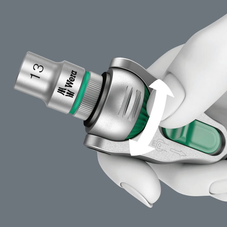 Zestaw kluczy nasadowych z grzechotką Zyklop Speed 3/8" 8100 SB All-in, 35 część Wera