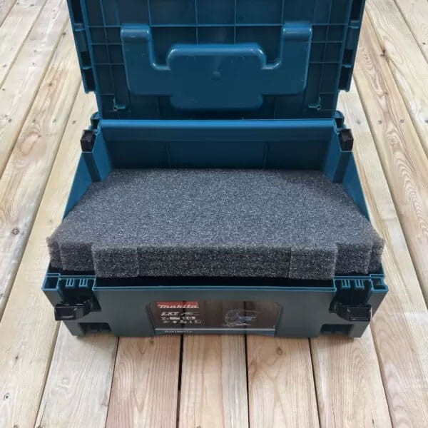Pianka do walizki narzędziowej Makita Makpack LeanFoam - wyłożenie walizki grafitową pianką
