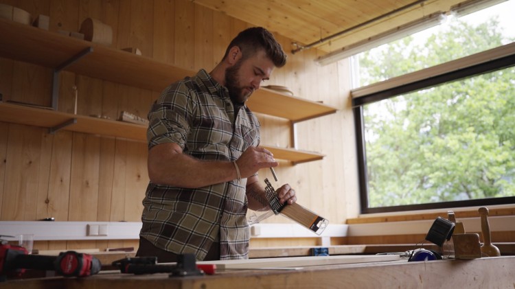 Wiertło kręte do drewna TIMBER TWIST Alpen - w użyciu