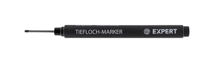 Marker do głębokich otworów Expert - czarny