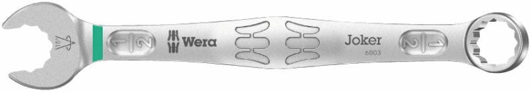 Klucz płasko-oczkowy 6003 Joker, calowy, 1/4" x 105 mm Wera - 2