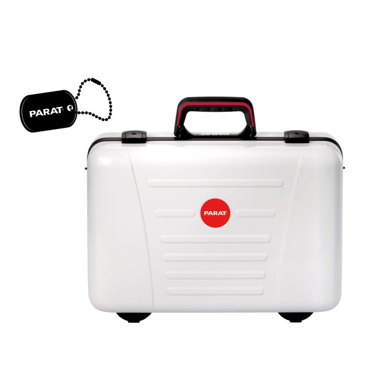 Walizka biznesowa na dokumenty i komputer Parat Classic "White Line"