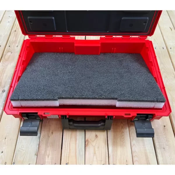 Pianka do skrzynki Qbrick System One Organizer LeanFoam - grafitowo biała pianka