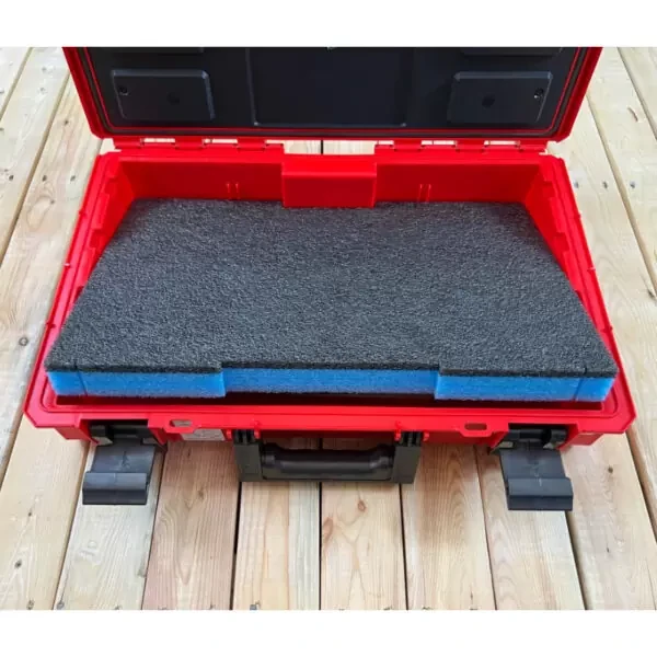 Pianka do skrzynki Qbrick System One Organizer LeanFoam - grafitowo - niebieska pianka