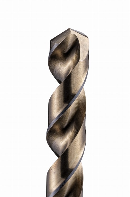 Zestaw wierteł krętych do metalu HSSE-CO5 DIN 338 TYP UNI DKM - końcówka wiertła