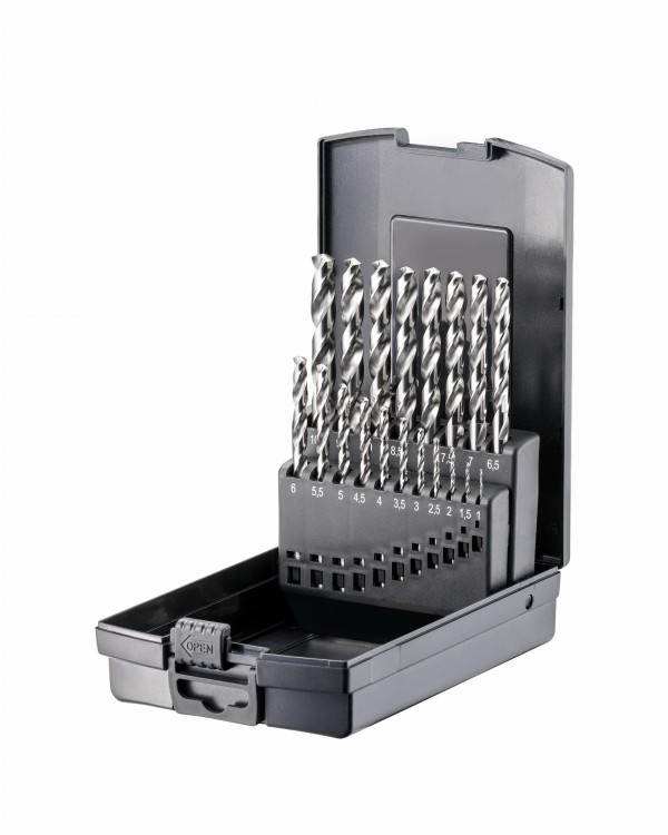 Zestaw wierteł krętych do metalu HSS-G DIN 338 TYP N DKM