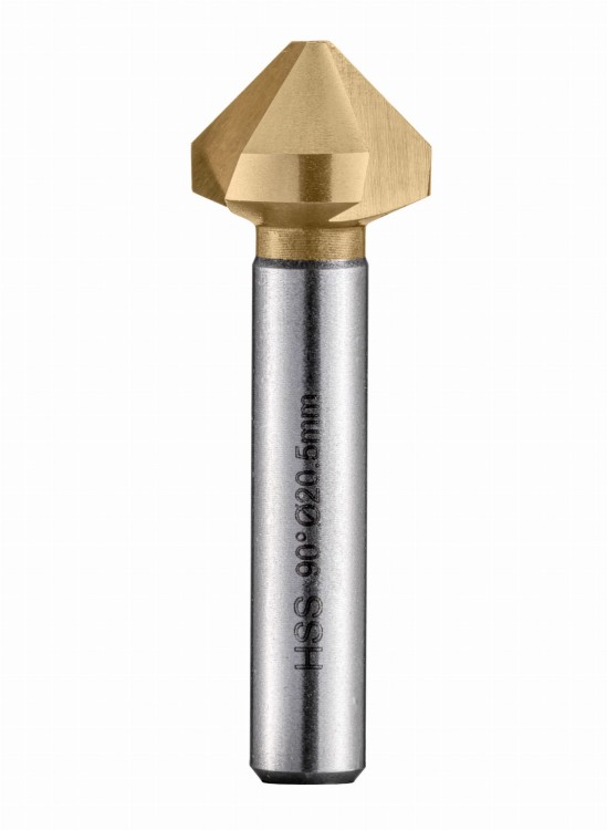 Pogłębiacze stożkowe w zestawie 6 cz. HSS - G TIN DIN 335C DKM - pojedynczy pogłębiacz 2400-0020T