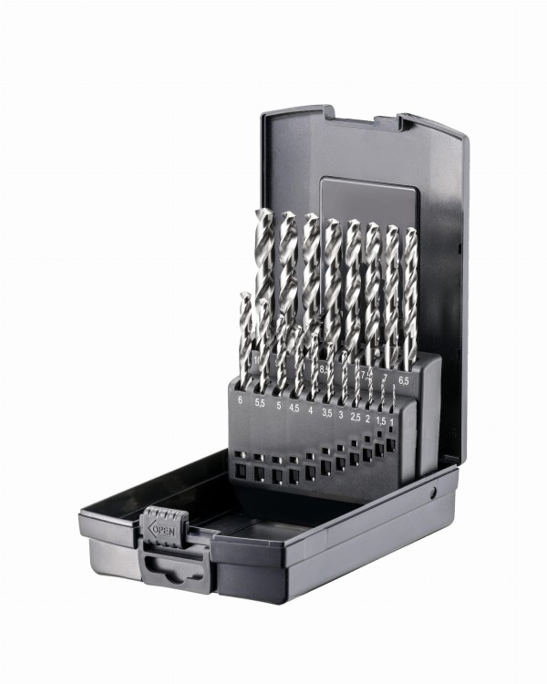 Zestaw wierteł krętych do metalu HSS-RP DIN 338 TYP N DKM - 2909-7019