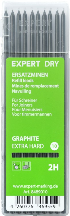Wkłady (rysiki) do ołówka automatycznego grafitowe 2,8 mm EXTRA HARD 2 H Expert