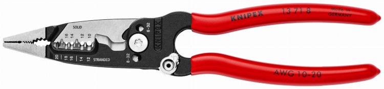 Wielofunkcyjne szczypce dla elektryków model amerykański WireStripper Knipex 13 71 8 - 2