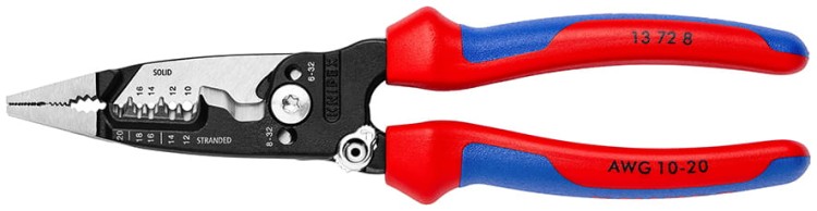 Wielofunkcyjne szczypce dla elektryków model amerykański WireStripper Knipex 13 72 8 - 2