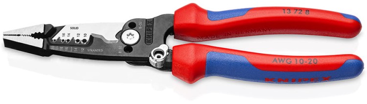 Wielofunkcyjne szczypce dla elektryków model amerykański WireStripper Knipex 13 72 8- 1