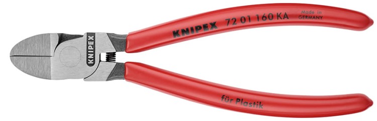 Szczypce tnące boczne do tworzywa sztucznego Knipex 72 01 160 KA - 1