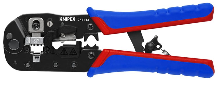Szczypce zagniatające do wtyczek typu Western RJ45 97 51 13 Knipex - 1
