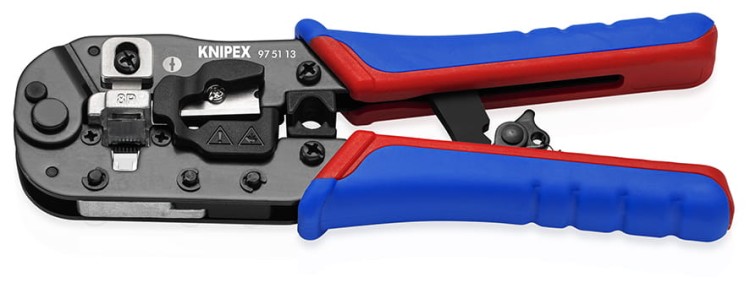 Szczypce zagniatające do wtyczek typu Western RJ45 97 51 13 Knipex - 2