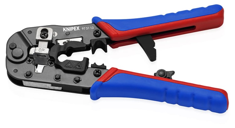 Szczypce zagniatające do wtyczek typu Western RJ45 97 51 13 Knipex - 3