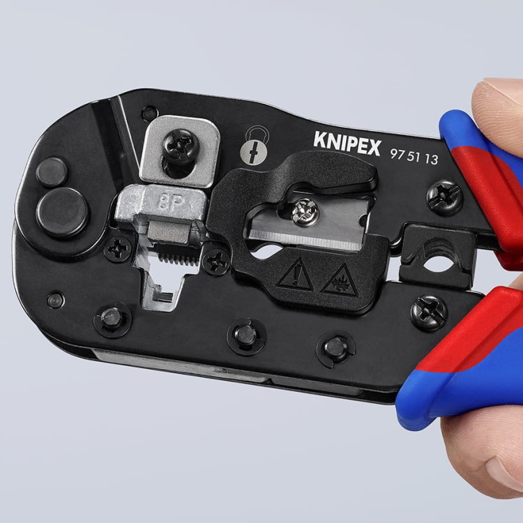 Szczypce do zaciskania wtyczek typu Western RJ45 97 51 13 Knipex - 4