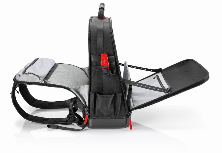 Plecak na narzędzia Modular X18 Knipex 00 21 50 LE - kieszenie i przegrody