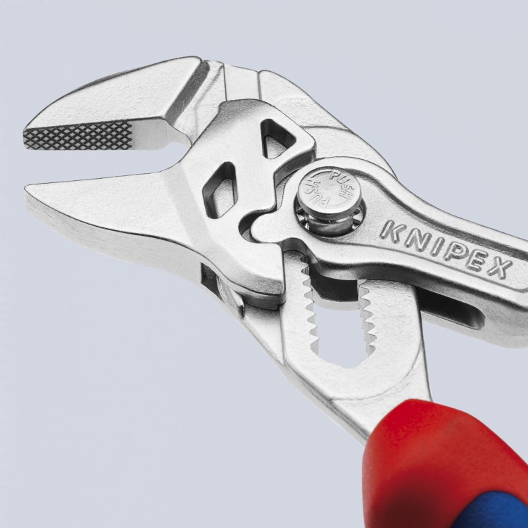 Szczypce klucz nastawne z chropowatymi szczękami rękojeści dwukomponentowe Knipex 86 05 150 S02 - 3