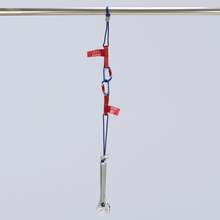 Paski mocujące z karabińczykiem Knipex 00 50 13 T BK - możliwość mocowania
