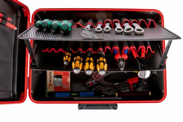 Walizka narzędziowa PARACTIVE 35 S Parat - zdjęcie poglądowe  ( ułożenie narzędzi )