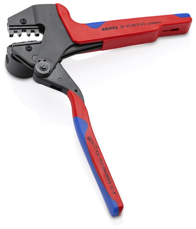 Szczypce zagniatające (praska) typu Crimp System N, do wymiennych matryc zagniatających Knipex 97 43 66 EVO - 2
