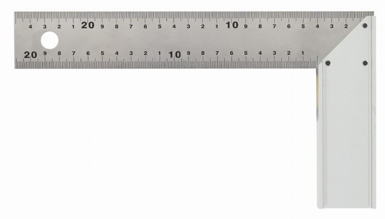Kątownik stolarski stal nierdzewna/aluminium Scala 415.