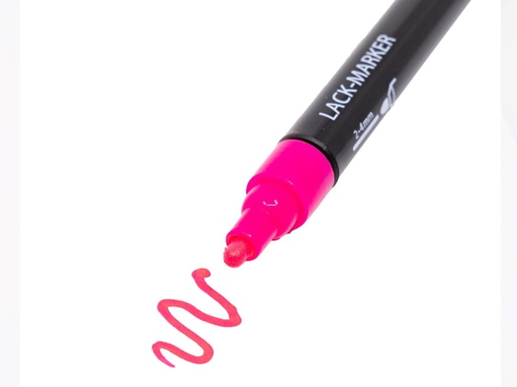Marker z lakierem EXPERT - różowy neonowy - 3