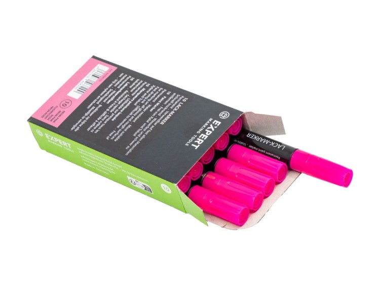 Marker z lakierem EXPERT - różowy neonowy - 4