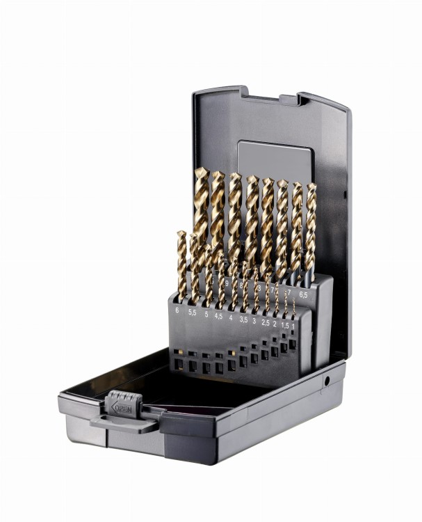 Zestaw wierteł spiralnych do metalu HSSE-CO5 DIN 338 TYP UNI DKM