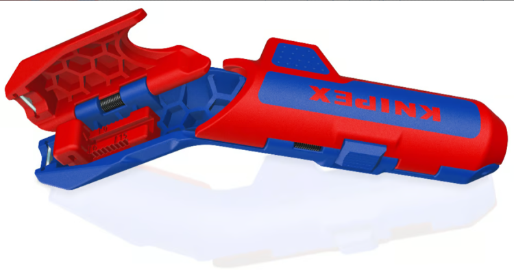 Ściągacz izolacji z przewodów instalacji fotowoltaicznej KNIPEX ErgoStrip® PV - 3