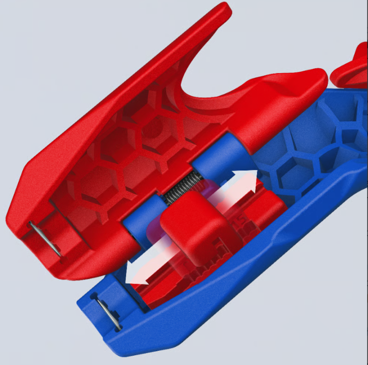 Ściągacz izolacji z przewodów instalacji fotowoltaicznej KNIPEX ErgoStrip® PV - 4