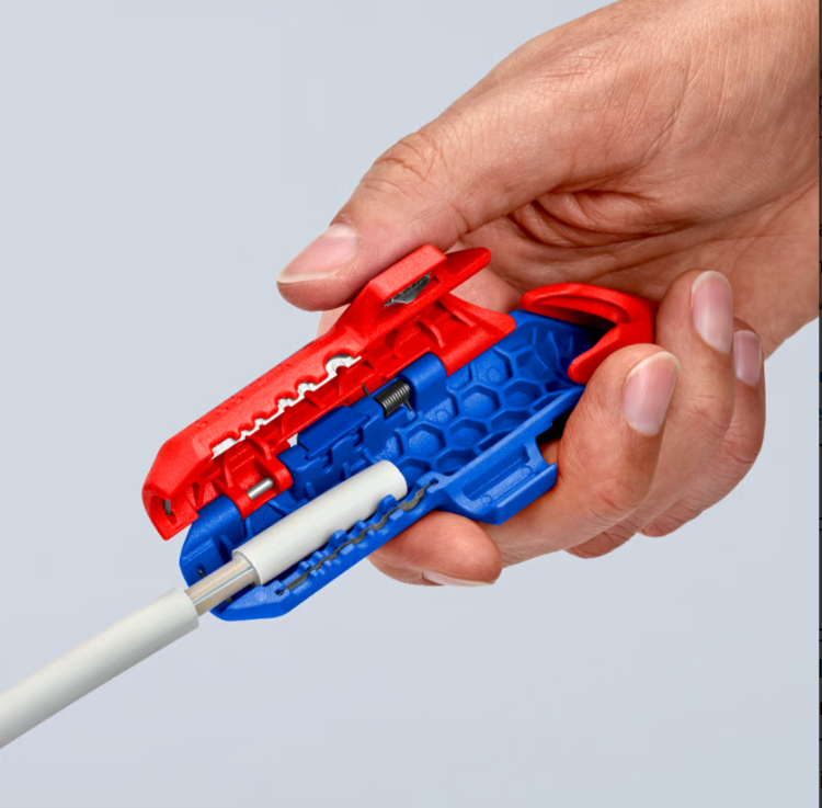 Ściągacz izolacji z przewodów instalacji fotowoltaicznej KNIPEX ErgoStrip® PV - 5